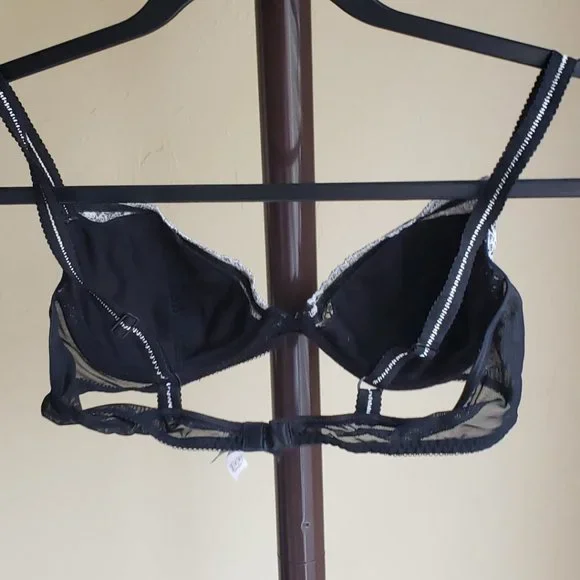 DKNY Black & White Lace Bra – Size 36B - Picture 7 of 13